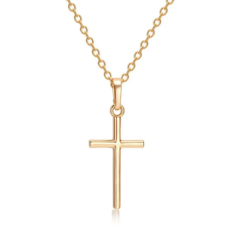Elegant Gold Cross Necklace