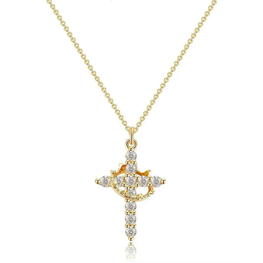 Gold ring necklace