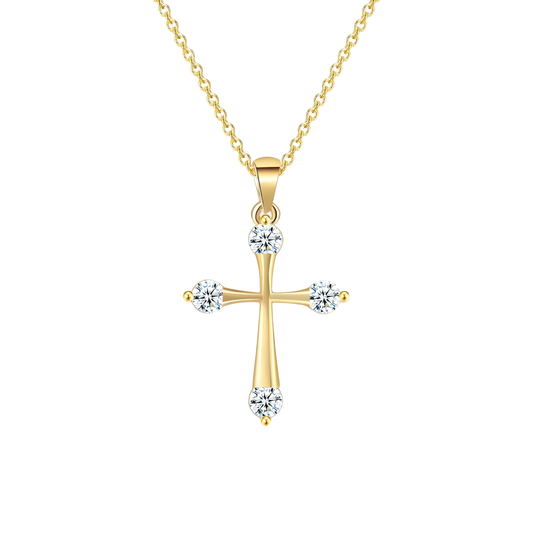Elegant Gold Cross Necklace