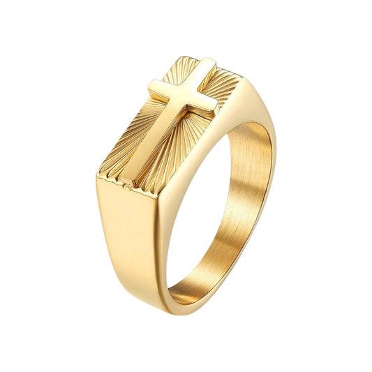 Antique cross ring