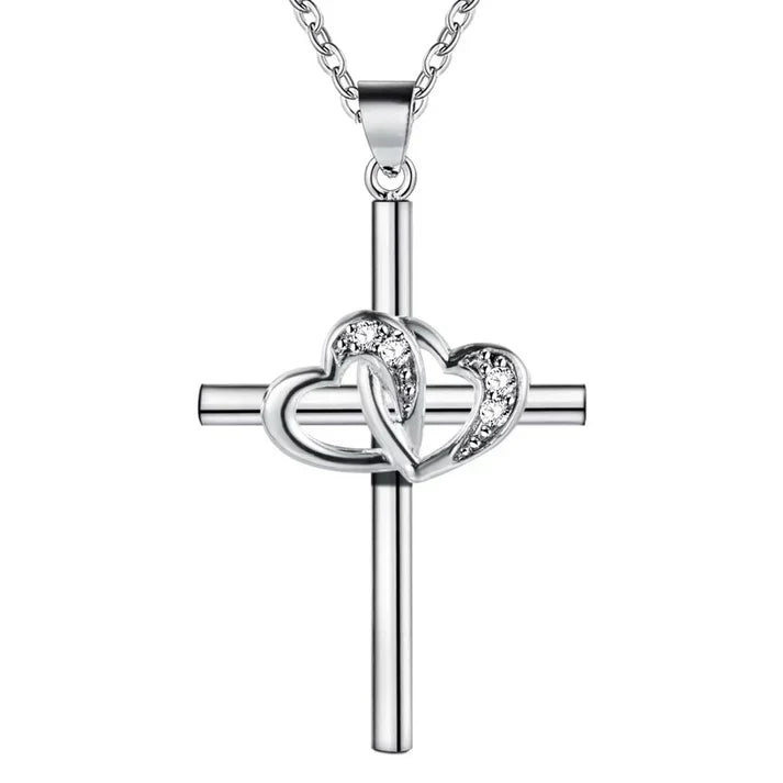 Silver heart necklace