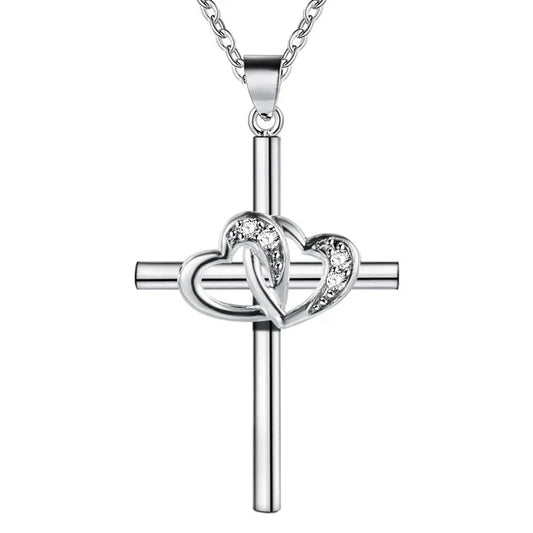Silver heart necklace