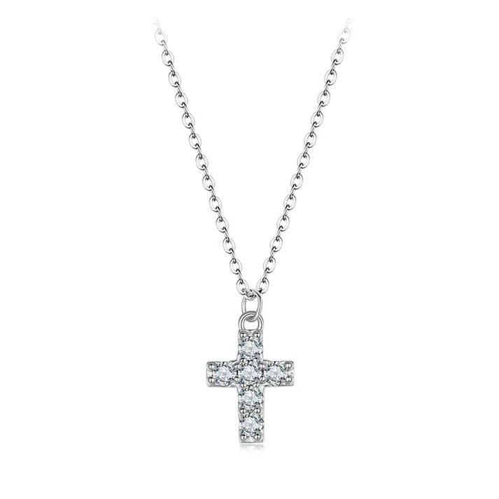 White gold chain with small stones