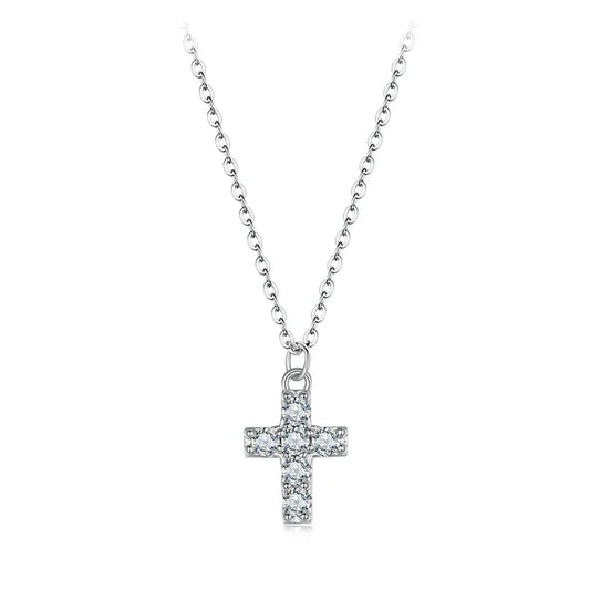White gold chain with small stones