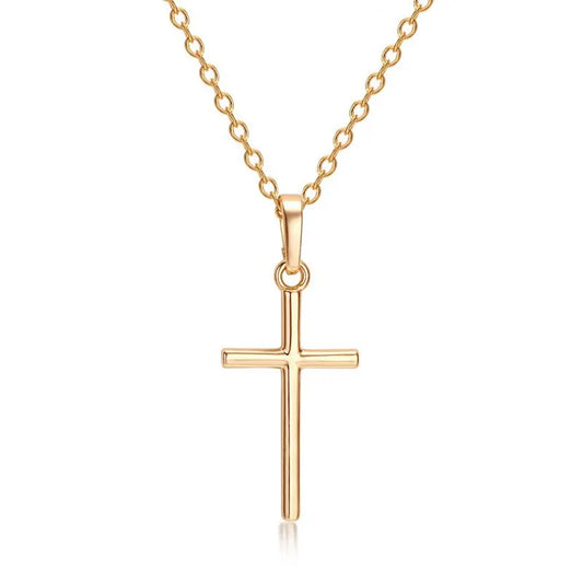 Elegant Gold Cross Necklace
