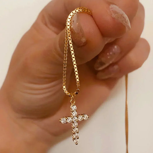 Elegant Gold Cross Necklace