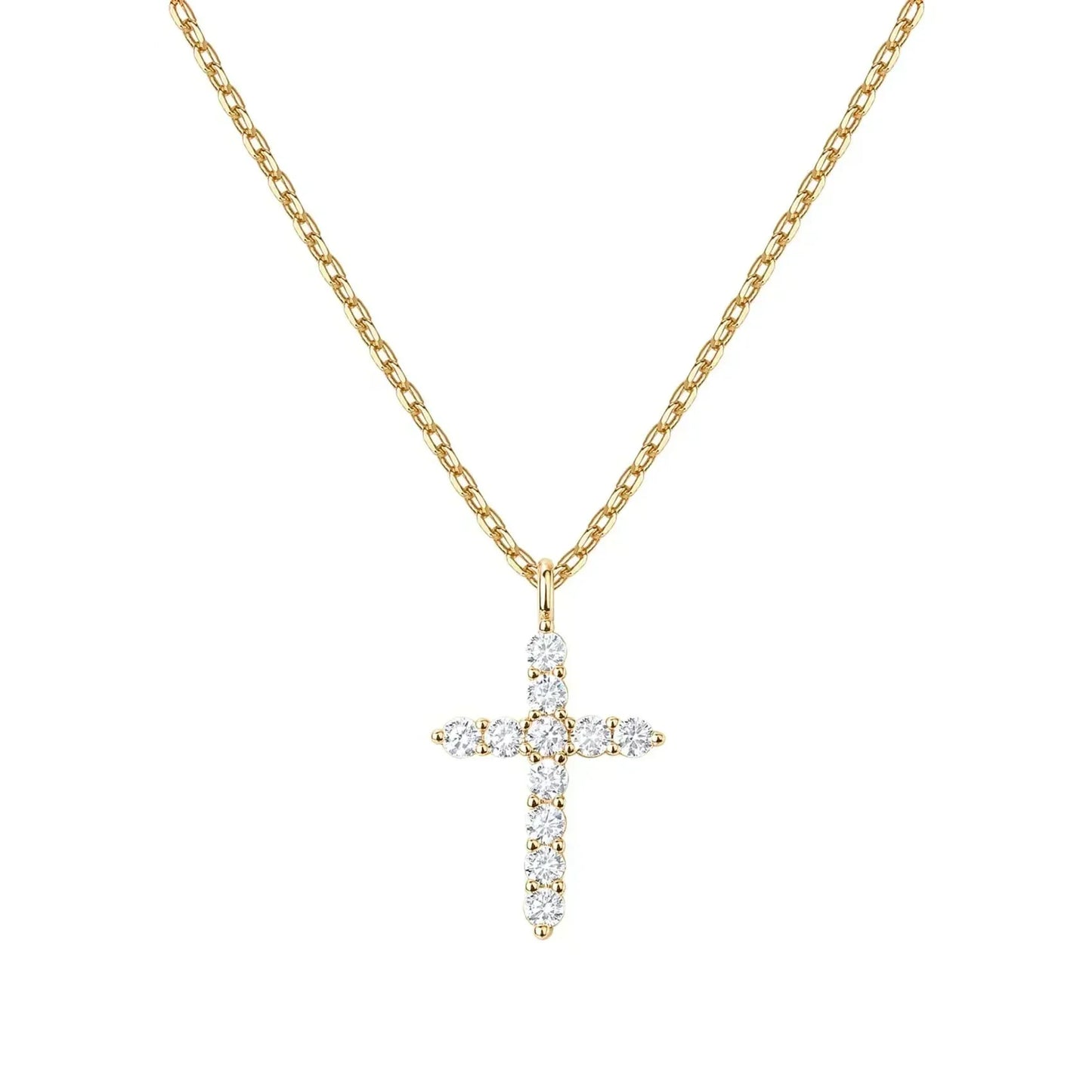 Elegant Gold Cross Necklace