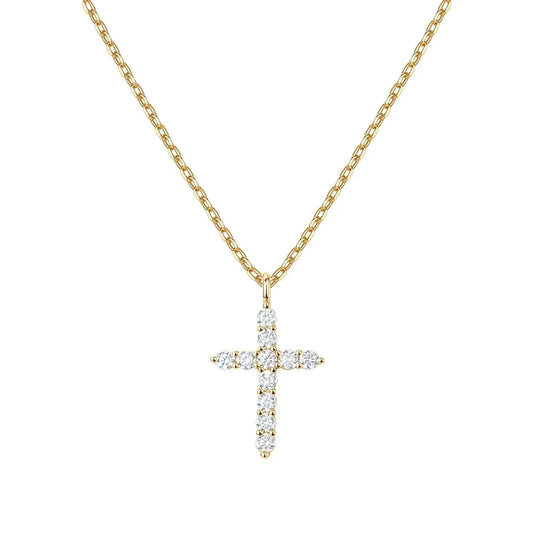 Elegant Gold Cross Necklace